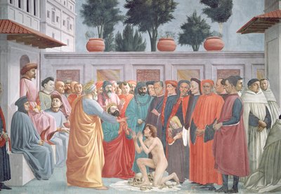 The Resurrection of Theophilus, the Son of the King of Antioch (detail) by Filippino Lippi